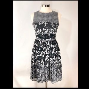 Betsey Johnson Black Mixed Print Dress!